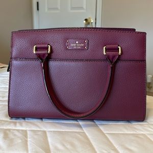 Burgundy Kate Spade Handbag
